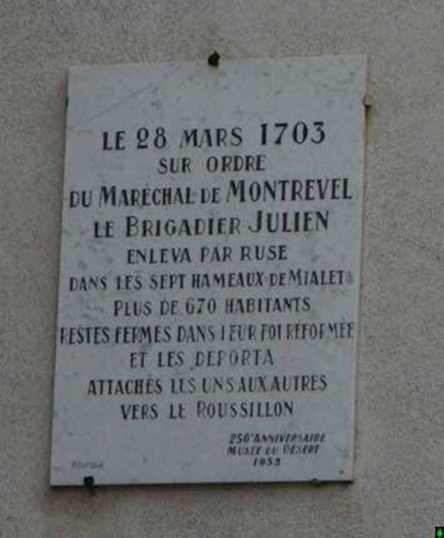 Plaque de la déportation